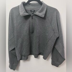 Express Charcoal Quarter-Zip Pullover